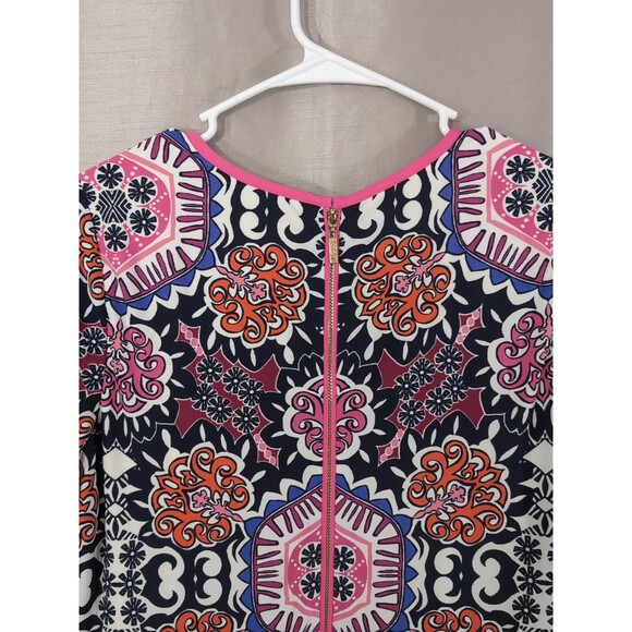 Eliza J Colorful Moroccan Medallion Colorful Sheath Career Dress Women's Size 10 - Picture 10 of 16